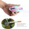 Portable Camouflage Ashtray Anti-scalding Cigarette Holder Environmentally Friendly Soft Round Silicone Ashtray Ashtray Holder