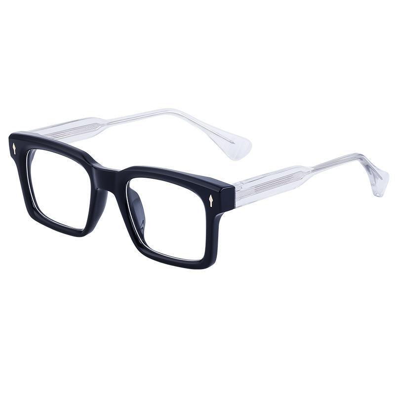 Propionate Metal Ferrule Square Frame Glasses Frame Male Glasses Frame Male Can Be Equipped With Myopia Optical Frame