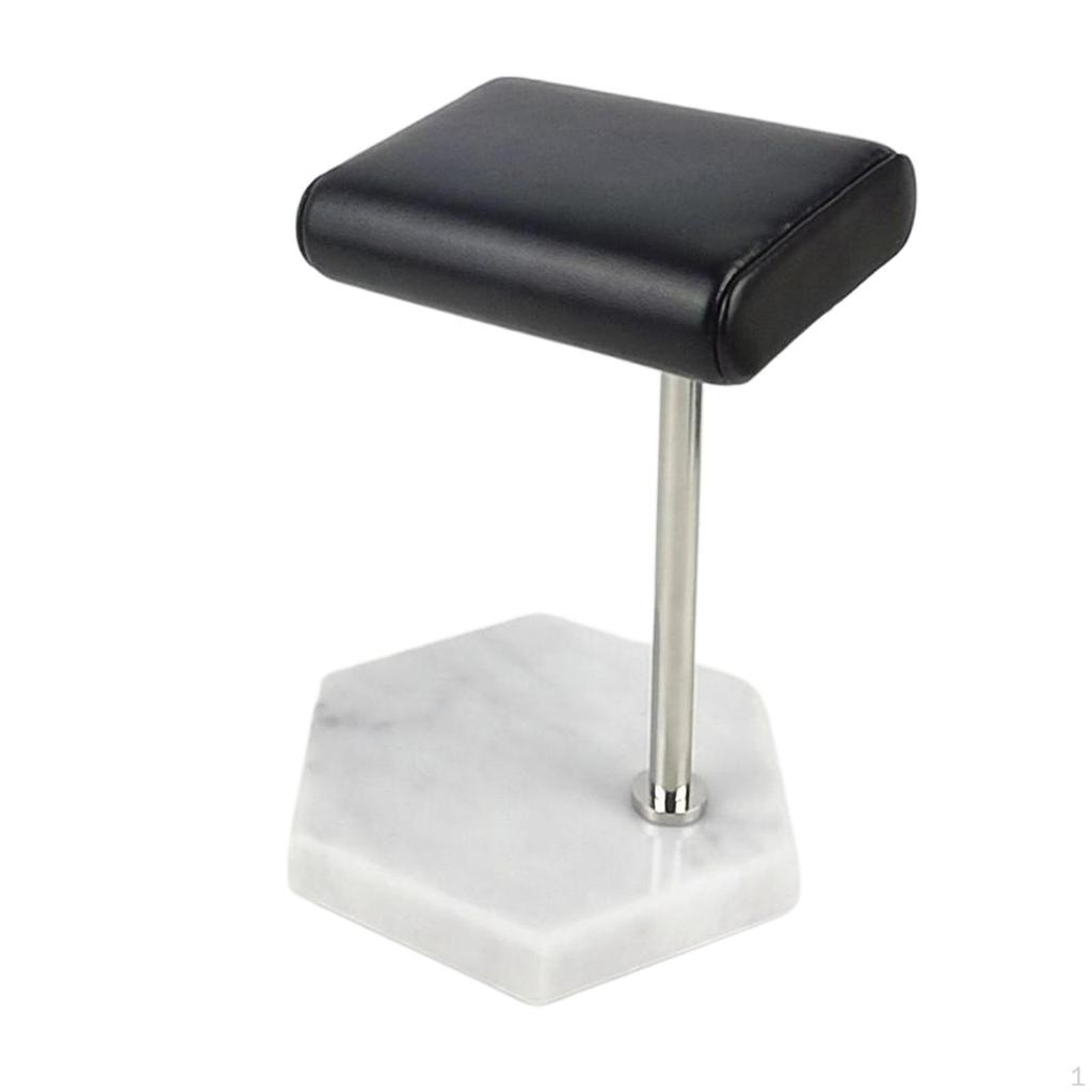 , Jewelry Holder Stand, PU Leather & Marble Watch Display Stand for Watches, Jewelry, Bracelets and