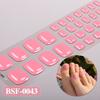 Gel Toenail Strips with File Easy Apply Remove No LED Lamp Needed Adhesive Nail Sticker Home Manicure DIY Toe Nail Polish Wrap