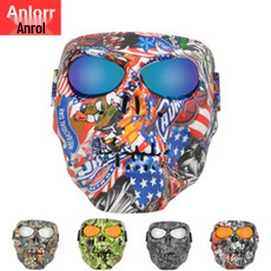 Retro Angled Harley-Style Windproof Motorcycle Goggles for Off-Road Riding