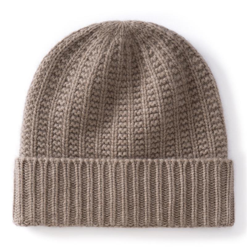 New cashmere hat thickened knitted hat autumn and winter warm and cold hat men's and women's versatile headgear riding outdoor hat