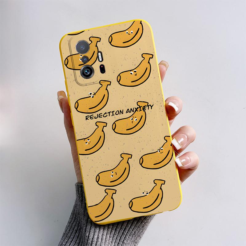 Handyhülle Für Xiaom Mi 11T 11 T Pro Funda Niedliche Katze Cartoon Hund Fuchs Hülle Xiaomi 11T Mi11T Pro Matte Weiche TPU Rückseite Bumper