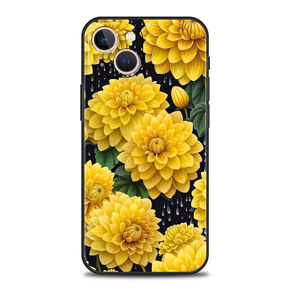 Flower Phone Case for iPhone 16 15 14 13 12 Pro Max 11 Pro Max 7 8 Plus XS XR Shockproof Silicone Soft Shell Fundas Capas Bags