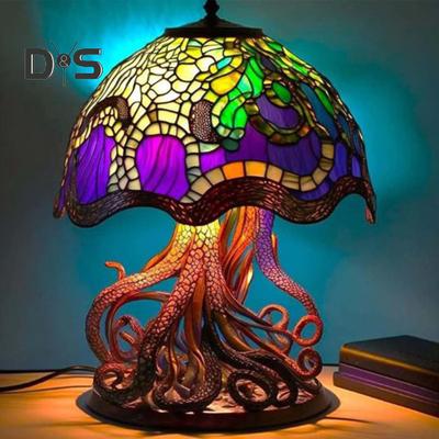 Mushroom Plant Table Lamp Night Light Soft Glow Flicker Free Plant Theme LED Bedside Table Lamp Desktop Decoration