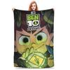 Ben 10 Obcy Ben Tennyson Omnitrix Gra Koc Miękki Ciepły Koc Kładziony Flanelowy Dekoracja na Lato Klimatyzację Pościel