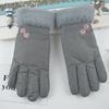 Ski Gloves Winter Women's Korean Version Velvet Warm Riding Cold and Windproof Touch Screen Motorcycle Winter Women's Cotton Gloves