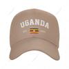 Unisex Baseball Cap Uganda EST Independence Day Wild Sun Shade Peaked Adjustable Outdoor Caps for Unisex Women