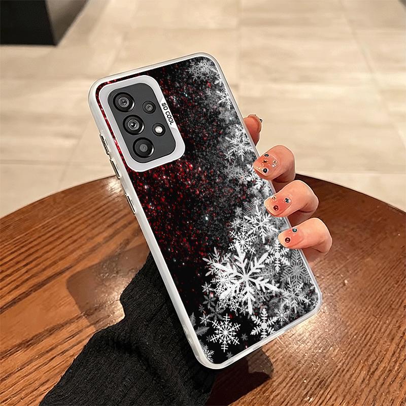 Snow Snowflake Winter Cold Shockproof Phone Case for Samsung A17 A16 A15 A14 A37 A57 A36 A56 A26 A35 A55 A25 A34 A54 A24 A13 A23