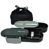 Skater Lunch Box 2 Tiers 670ml Lunch Box with Drawstring Mode Line Black KQD3