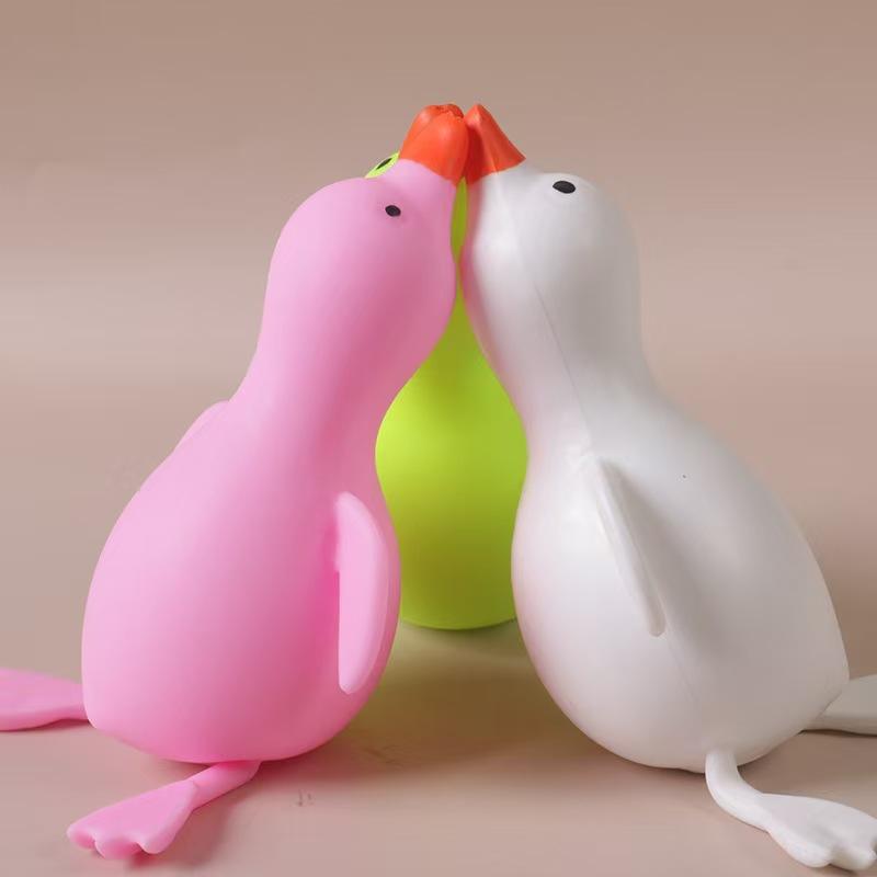Squishies Antistress Duck Fidgets Toys Cute Goose Animals Vent Toys For Kids Adults Decompression Stretch Toys Friends Best Gift
