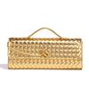 Woven Baguette Bag Fashionable Hand-Held Dinner Bag Versatile Single Shoulder Oblique Span Bag Women'S Niche High Sense