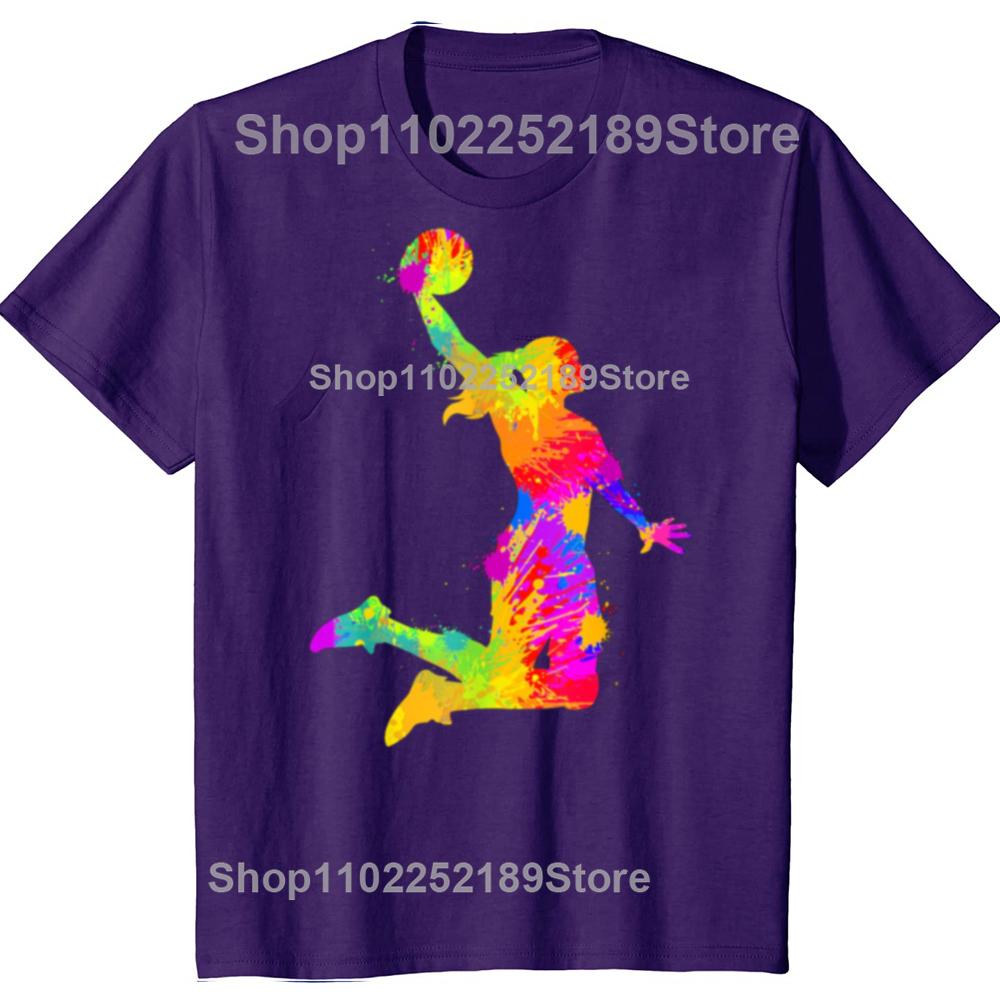 

Funny Basketball Girl Women Graphic Tshirts Men Womens Fashion Casual Oversized Tshirt 100 Cotton Loose Oversized T Shirt 4XL
