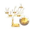 F26C Elk Candlesticks Iron Deer Candle Holder Christmas Decors Metal Wedding Candelabra for Table Centerpieces Desktops