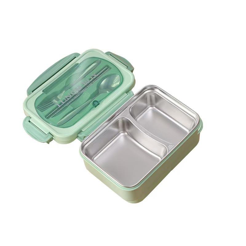 Compartment Insulated Lunch Box Microwave Oven 304 Stainless Steel Lunch Box Student Lunch Box for Girls At Work