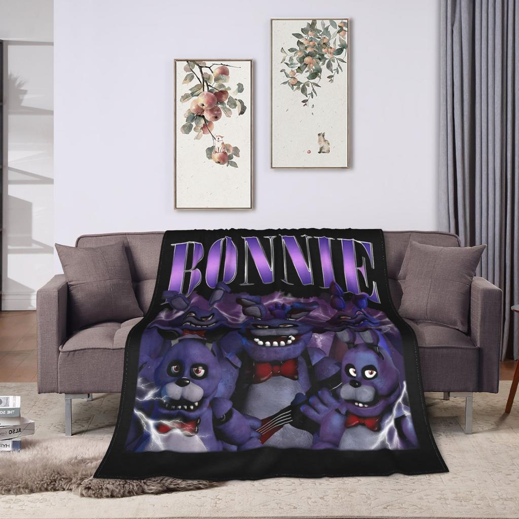 FNAF At Freddys Blanket Fleece Spring Autumn Multi-function Ultra-Soft Throw Blanket for Sofa Travel Bedding Throws