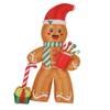 2025 2.4M Xmas Gingerbread Man Inflatable Christmas Model Giant Outdoor Party Decorations Large Inflatable Yard Christmas Decor
