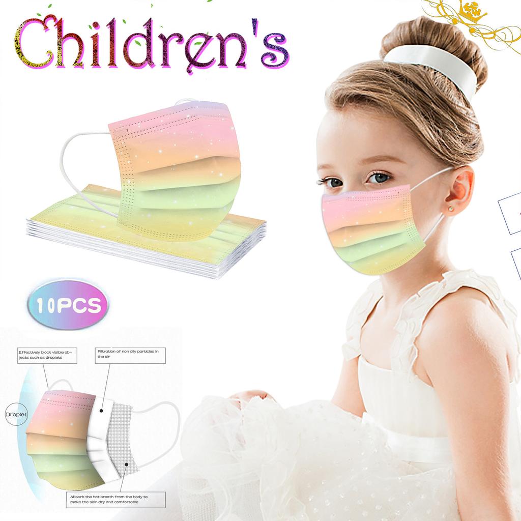 Children's Tie-dyed Disposable Industrial Three Layer Face Mask