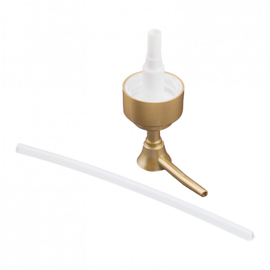 Testina a Pompa Dispenser Sapone e Lozione Argento Brillante Elegante per un Look Raffinato