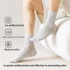 Socks Men's Summer Mesh Breathable Anti-Bacterial Odor-Resistant Lightweight Sport Plain Color Versatile Mid-Calf Socks