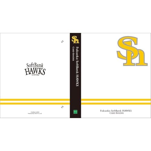 Epoch Trading Card Binder for Fukuoka SoftBank Hawks, Professional Baseball Cards, 6+ Years Old, 4-Ring D-Shaped, EPOCH