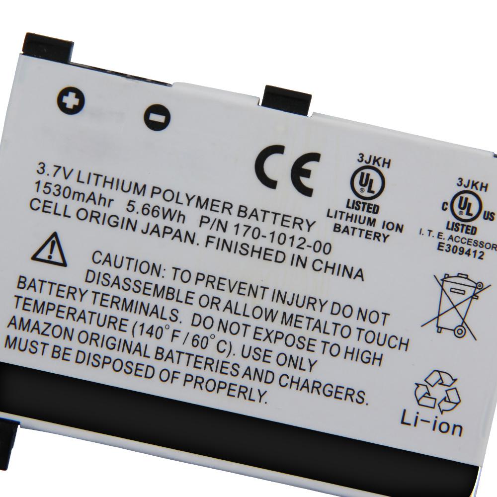 Rechargeable Lithium Battery For Amazon Kindle 2 & Kindle DX DXG D00511 D00701 D00801 170-1012-00 S11S01B E-Reader Battery 1530mAh