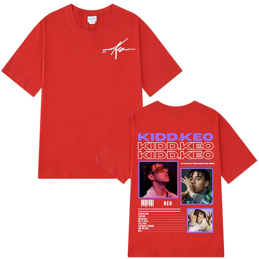 2025 Summer Singer Kidd Keo Album Tour Merch Tshirts Men Womens Hip Hop Pop Music Casual 100 Pure Cotton ONeck Tee Shirt