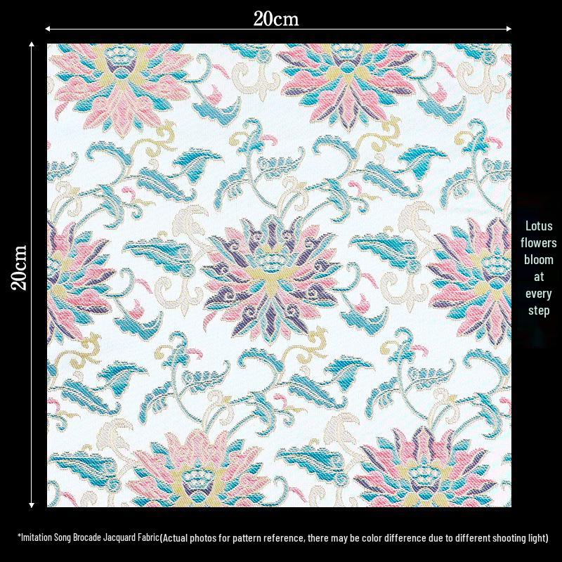 Retalhos de Tecido Brocado Jacquard Estilo Chinês para Sachê DIY e Artesanato