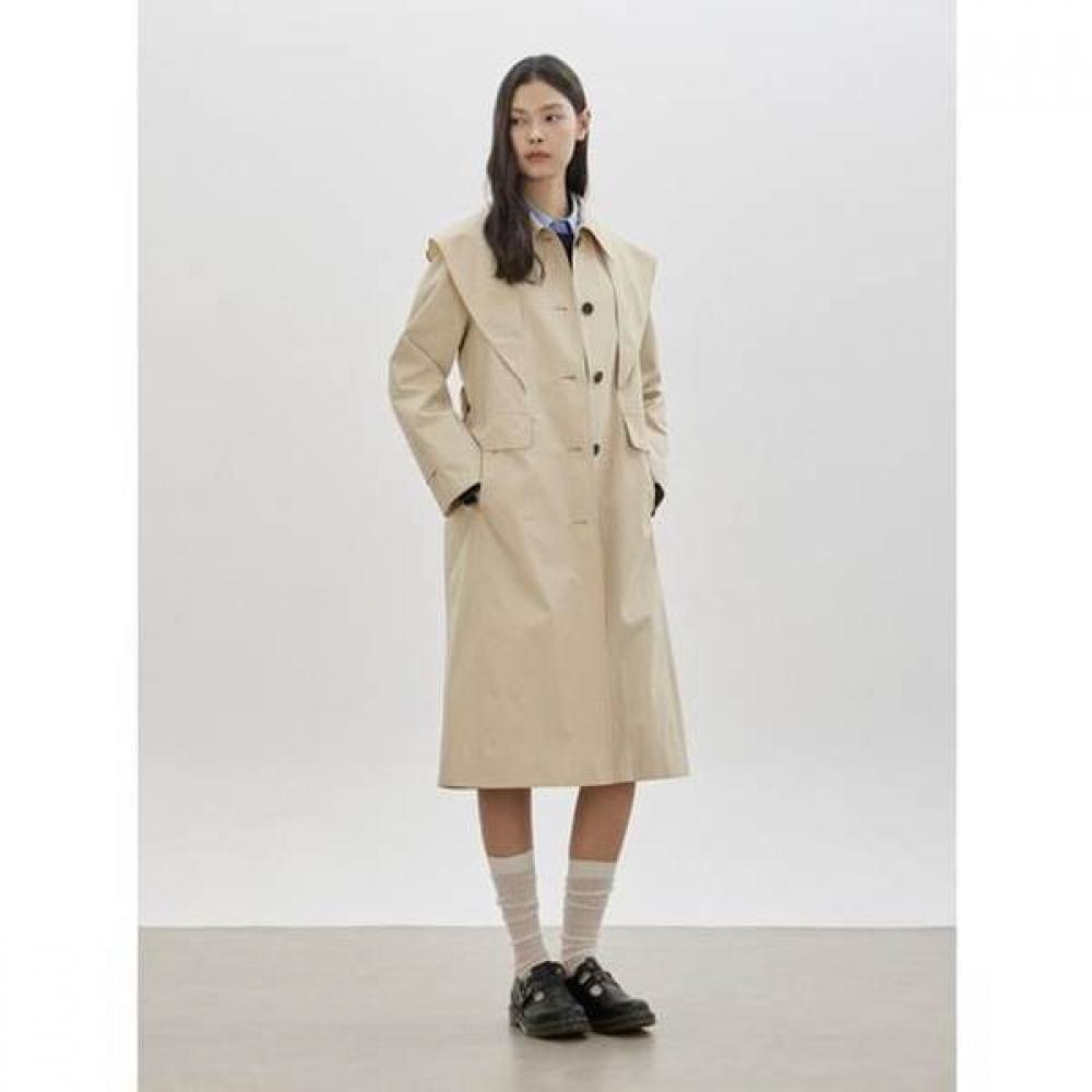 Cc Collect Scarf Set Single Long Trench Coat  C261msi002 