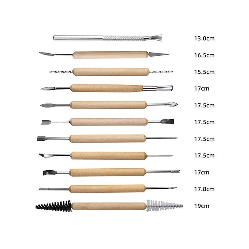 Nerezová ocelová keramická špachtle, škrabka na polymerovou hlínu, hrnčířské modelovací nástroje, umění, olejomalba, nože, špachtle na dorty, sada