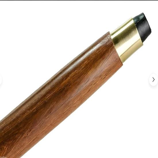 Brass Handle Bird Walking Stick Solid Wooden 3 Fold Walking Cane