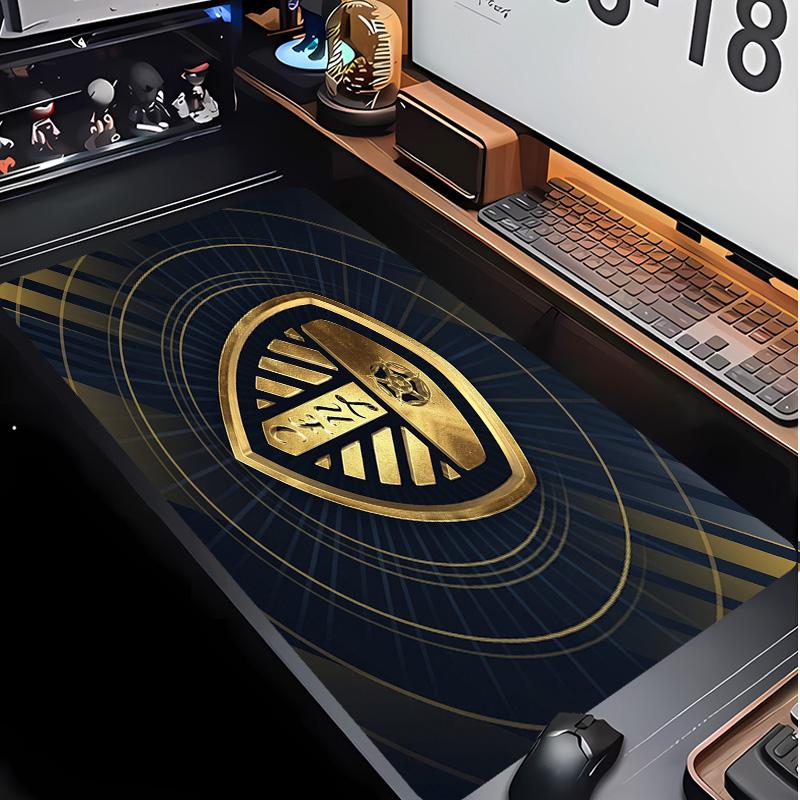 Leeds United Football Pattern Mouse Pad Non?Slip Rubber Base Gaming Mousepad For Desk Office Home