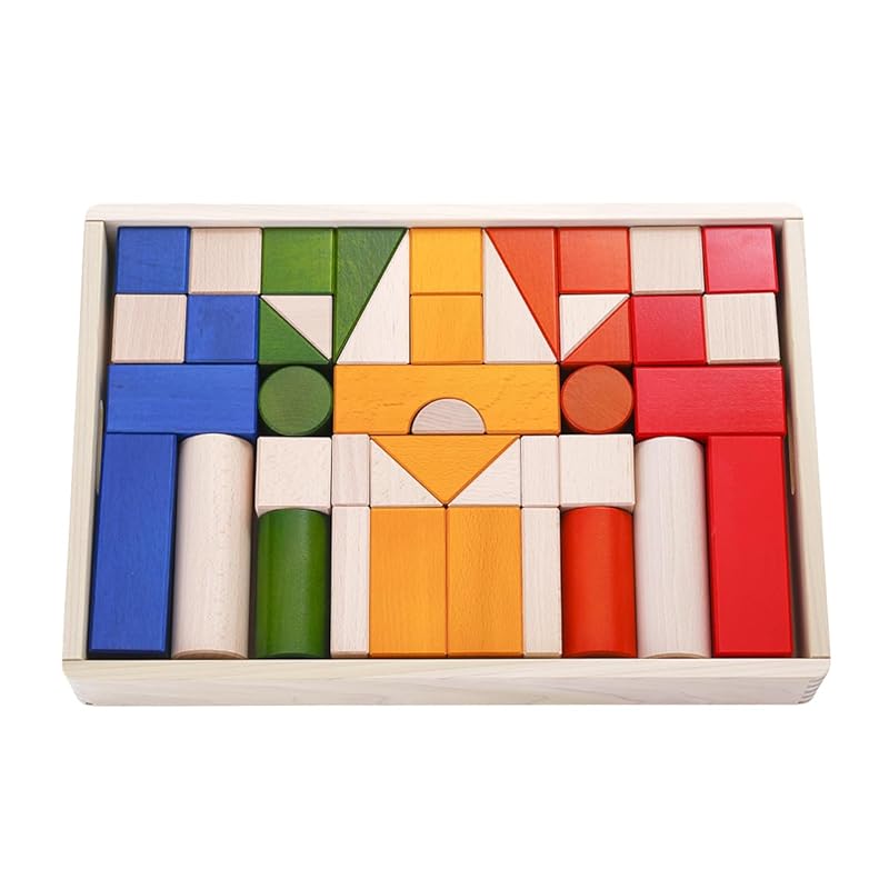 

BorneLund Original Original Building Blocks, Color [Includes Building Block Book], Ages 1 Year and Up, BZID001