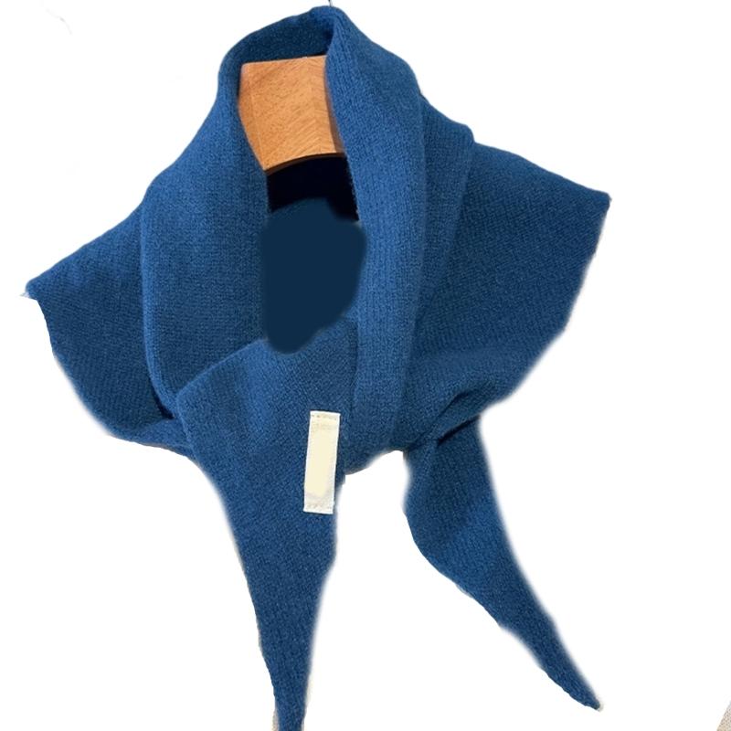 Wool Knit Triangle Scarf For Women Delivering Warmth And Wind Protective In Winter For Commuting