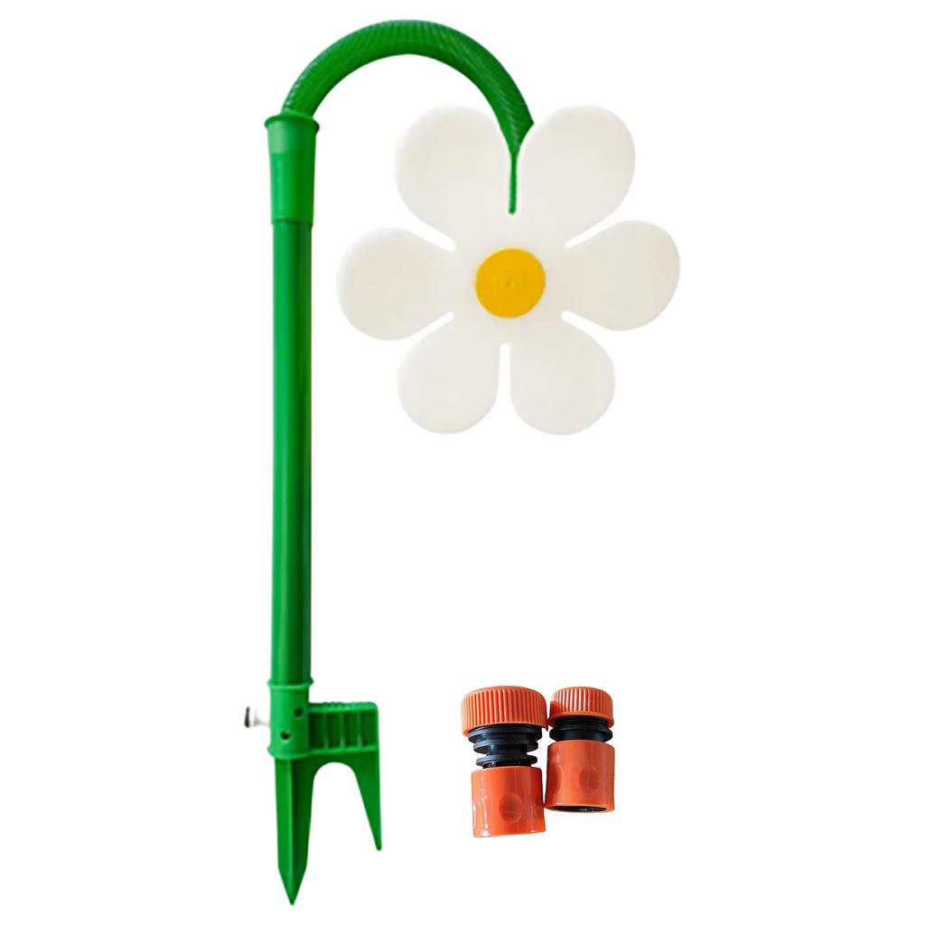 360° Rotating Flower Shape Dancing Daisy Sprinkler Crazy Spin Water Sprayer Garden Sprinkler for Garden Watering System