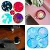 Sparkling Silicone Mold for DIY Crystal Resin Cup Mats Personalized Beverage Decorations Crafting Mould for DIY Projects