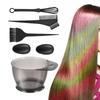 BEPAN 6 Stück/Set Professionelles Haarfärbe-Kit Haarfärbemittel Werkzeuge Friseur Styling Zubehör Mit Haarfärbe Farbmischer Färbepinsel Schale