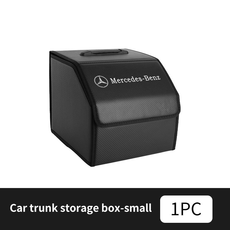 Car Storage Box Multifunctional Leather Organizer Bag Auto Interior Accessories For Benz AMG VIANO GLB GLC W108 W124 W126 W169