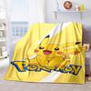 Cute Pikachu Print Blanket, Perfect for Sofa, Office, or Nap Time; Comfortable and soft.Creative Gifts