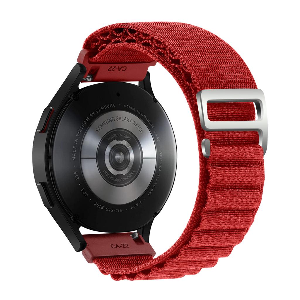 Nylonband för Samsung Galaxy Watch7 6 5 4 40mm 44mm Classic/Active/Gear S3 Frontier 18 20 22mm Sport Loop-rem Amazfit GTS 3 4