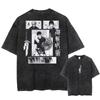 Fushiguro Toji Koszulka z Nadrukiem Anime Jujutsu Kaisen T-shirt Męski Damski Luźna Płukana Bawełna Oversize Koszulka Retro Manga Grafika Krótki Rękaw Streetwear Top