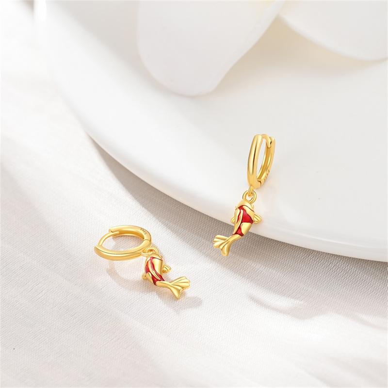 Women's Earrings Original S925 Silver Star Ladybug, Koi Earrings Suitable For Party Couple Gifts Fashion New Products