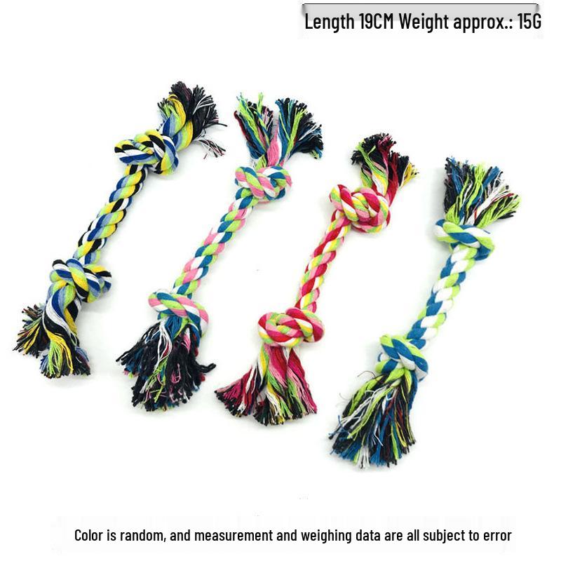 Dog Chew Toys for Dental Health: Cotton Rope & Biting Toys for Pet Stress Relief