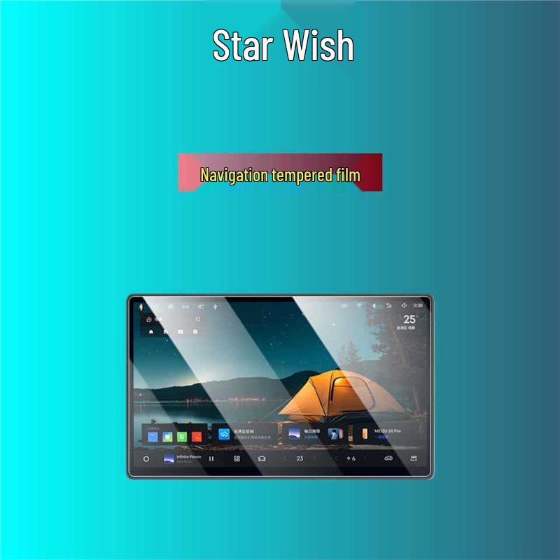 HD Matte Tempered Glass Screen Protector for Geely Xingyuan - 26 Models Central Control Navigation