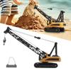 1:50 Engineering Crane Model Alloy Engineering Vehicle Static Model Toy for Children Kids