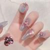 5Pcs Manicure Charm Three-dimensional Manicure Decoration Alloy Stylish DIY Stacked Rhinestone Nail Art Charm Nail Salon Accessories