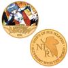 Warrior Commemorative Coin EVA Anime Peripheral Commemorative Coin Gold-plated Die-casting Badge