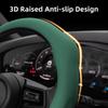 Suitable for Mercedes-Benz Perforated Leather Steering Wheel Cover, Non-Slip, Sweat-Absorbent, Breathable, Integrated Protective Case V 