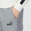 PUMA Solid Color Logo Joggers Men Bottoms Gray 846385-03