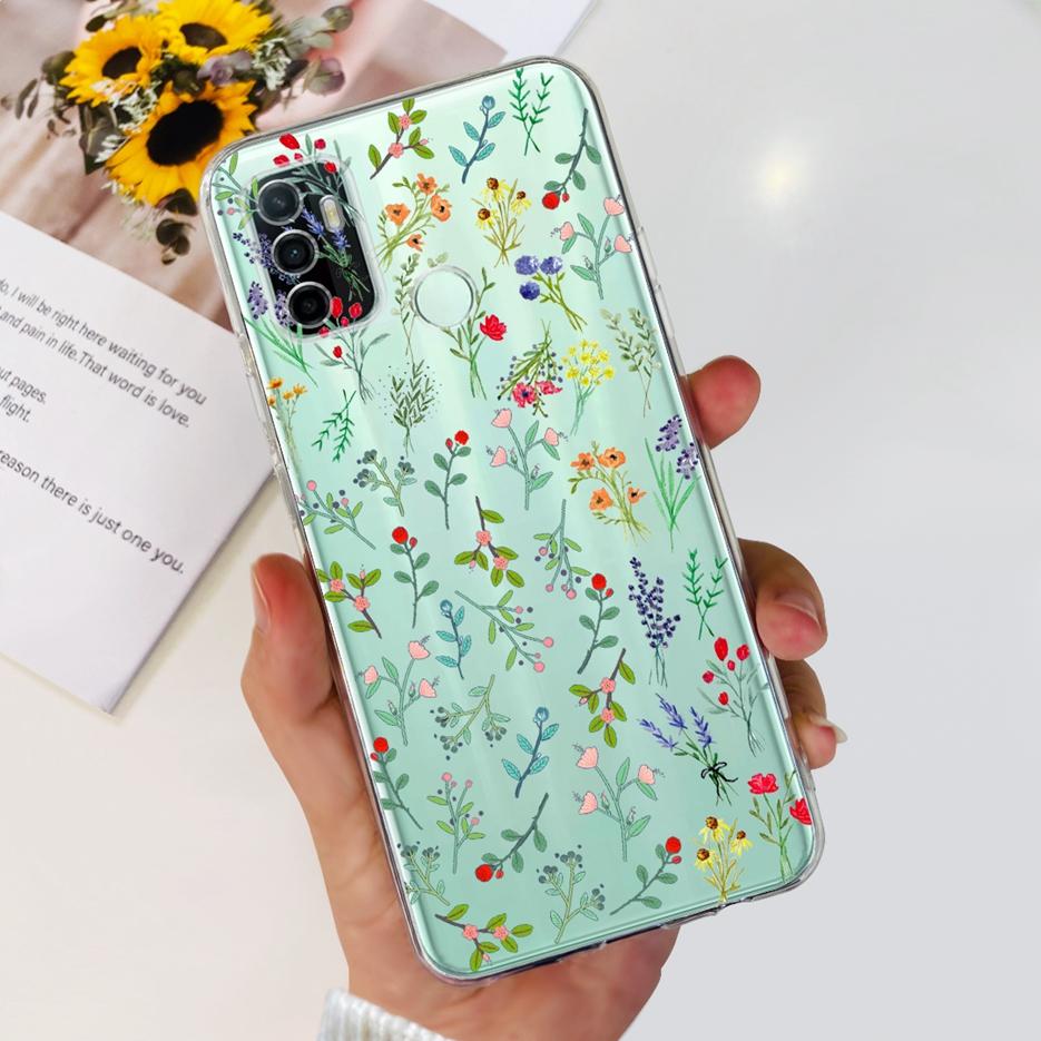 

For Oppo A53 Case Oppo A53s CPH2139 Stylish Painted Cover Clear Silicone Phone Case For Oppo A53 A 53 s OppoA53 Soft Fundas Capa Oppo A53s